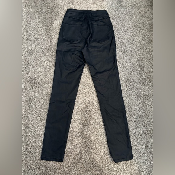 NASTY GAL Black Coated High Waist Pants - Picture 6 of 8